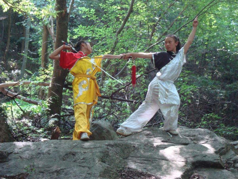 鸡公山武校太极剑表演